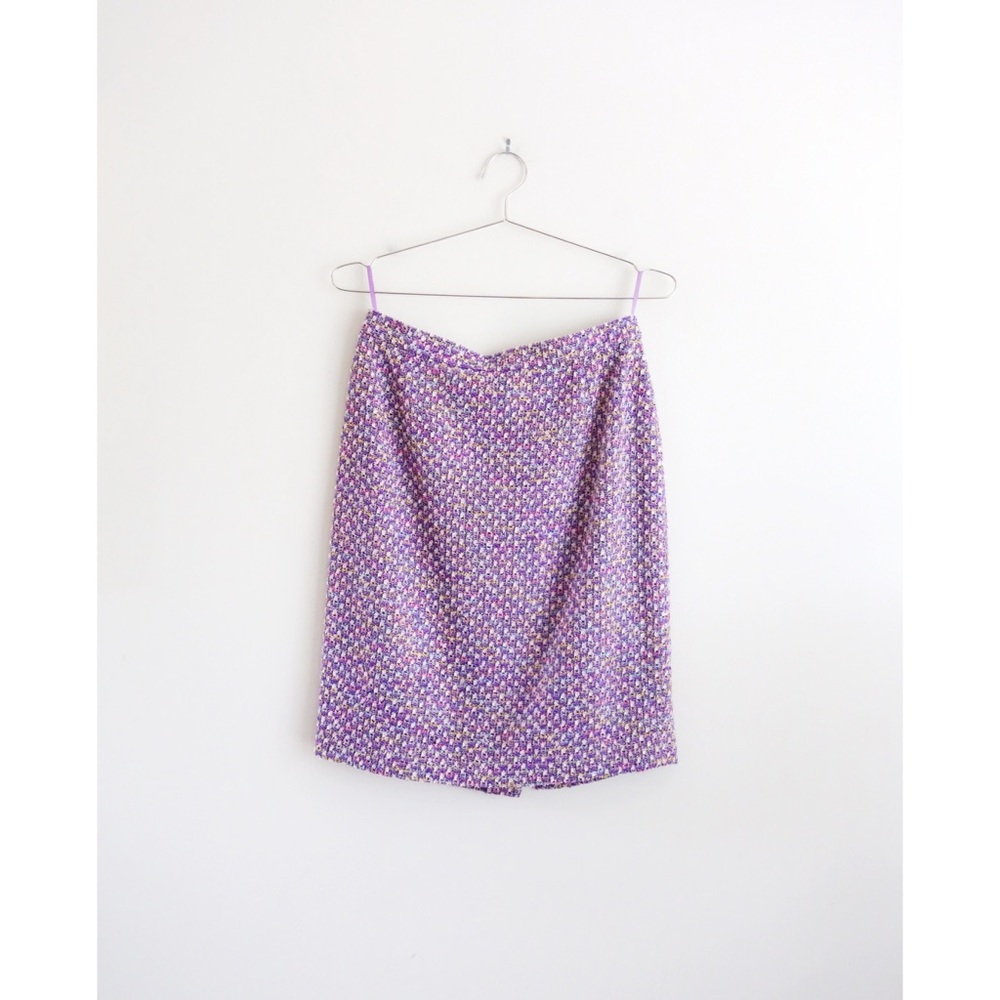 Escada Lavender Boucle Skirt Suit sz DE 40 US 8 10 - Picture 4 of 6